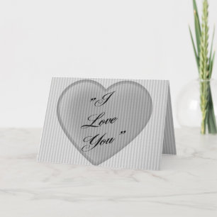 I Love You  Retro Valentine Holiday Card