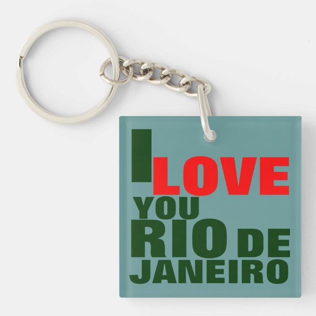 I LOVE YOU RIO DE JANEIRO KEY RING (Front)