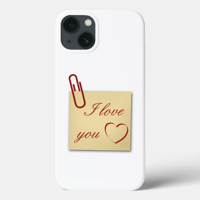 I love You - Romantic Note - Case-Mate iPhone Case (Back)