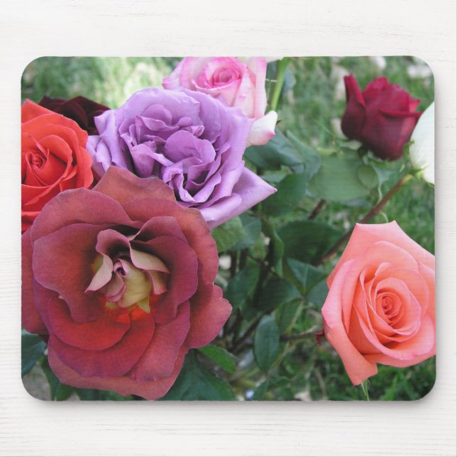 I love you roses garden mousepad (Front)