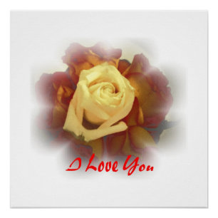 I Love You Roses Poster