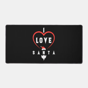 I Love You Santa Christmas Desk Mat