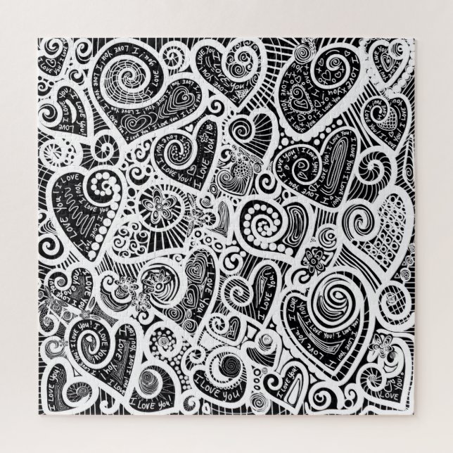 I Love You Scratch Art Jigsaw Puzzle (Vertical)