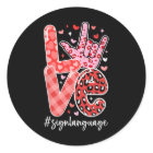 I Love You Sign Language Asl Valentine's Day Deaf 