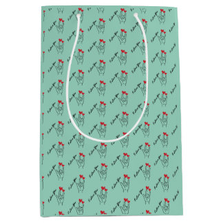 I Love You Sign Language - Deaf Awareness Medium Gift Bag