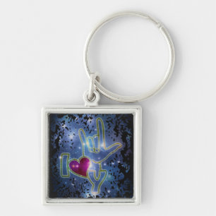 I LOVE YOU / sign language Key Ring