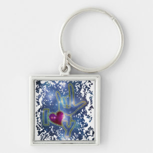 I LOVE YOU / sign language Key Ring