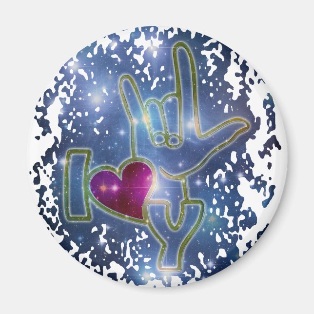 I LOVE YOU / sign language Magnet (Front)