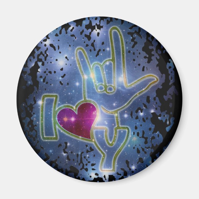 I LOVE YOU / sign language Magnet (Front)