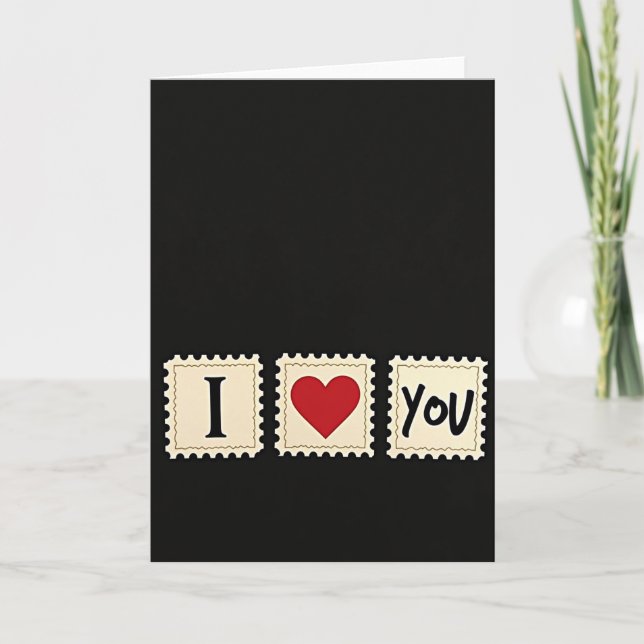 I Love You Simple Art Card (Front)