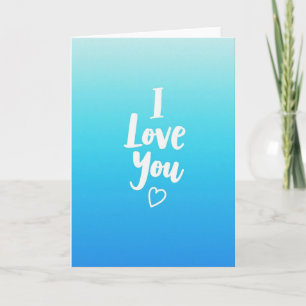 I Love You Simple Heart Card