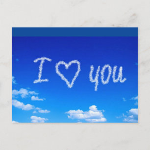 "I Love You" sky writing, Postcard