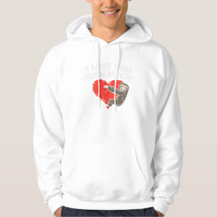 I Love You Slow Much Sloth Heart Funny Valentines  Hoodie