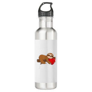 I Love You Slow Much - Valentine's Day Sloth Zoo A 710 Ml Water Bottle
