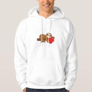 I Love You Slow Much - Valentine's Day Sloth Zoo A Hoodie