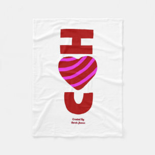 I Love You Small Fleece Blanket