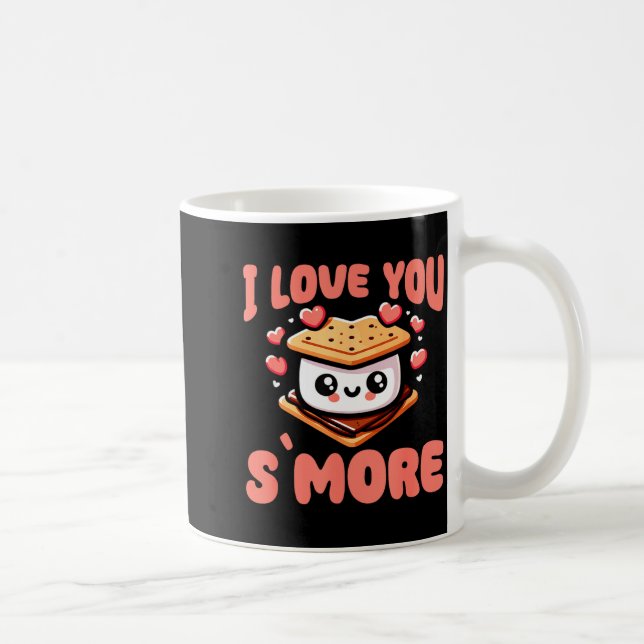 I Love You S'more Kawaii Marshmallow  Coffee Mug (Right)