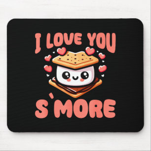 I Love You S'more Kawaii Marshmallow Mouse Mat