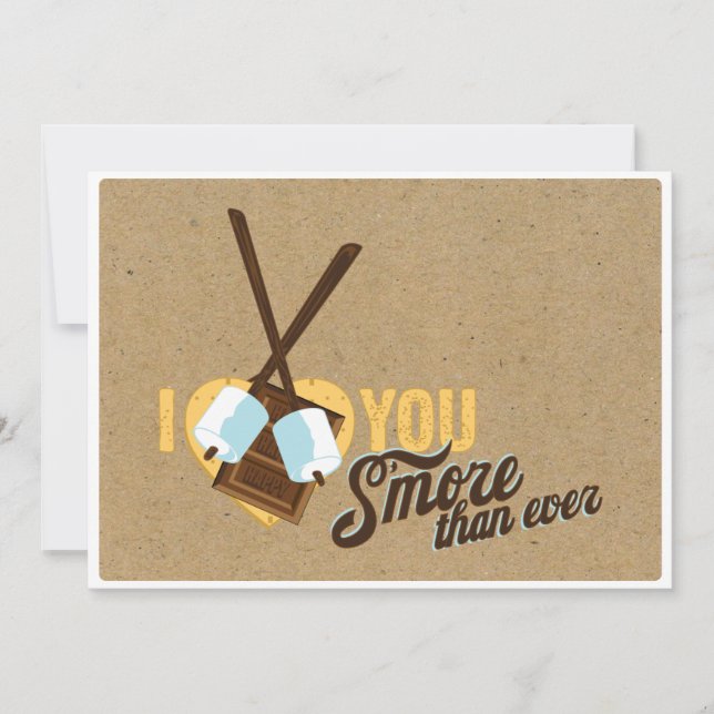 I Love You Smore than Ever - Wedding Shower Invitation (Front)