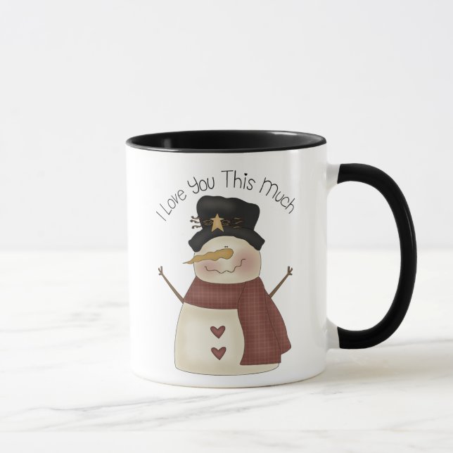 I love you snow much mug (Right)