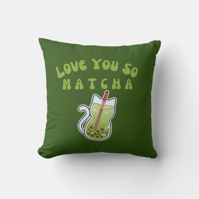 I Love You So Matcha , Matcha Cushion (Front)