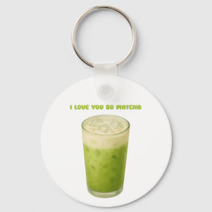 I LOVE YOU SO MATCHA, MATCHA GREEN TEA LOVE KEY RING