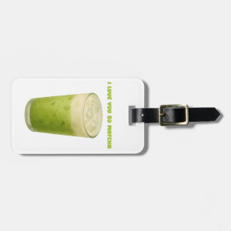 I LOVE YOU SO MATCHA, MATCHA GREEN TEA LOVE LUGGAGE TAG