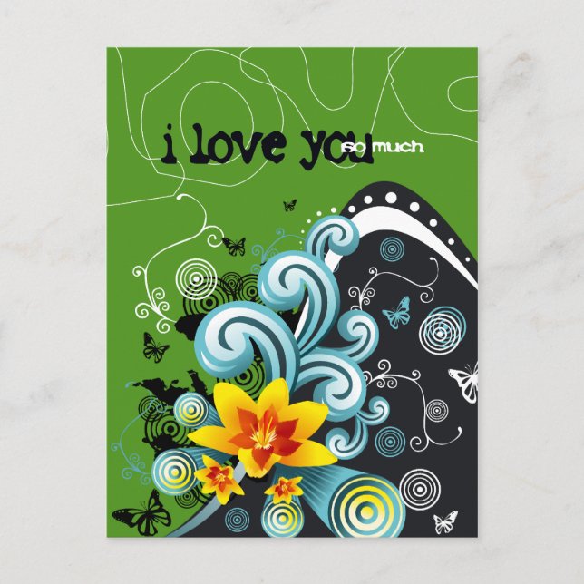 i love you so much 4 postcard (Front)