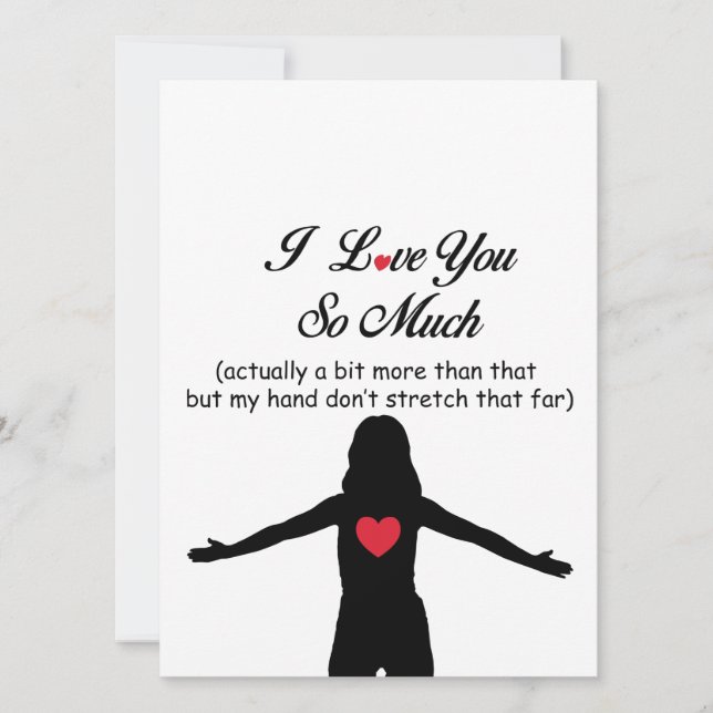 I Love You So Much Holiday Card (Front)