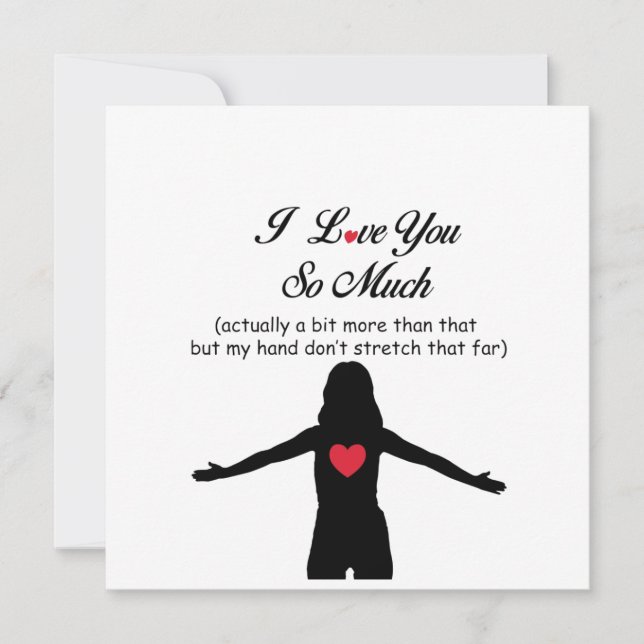 I Love You So Much Holiday Card (Front)