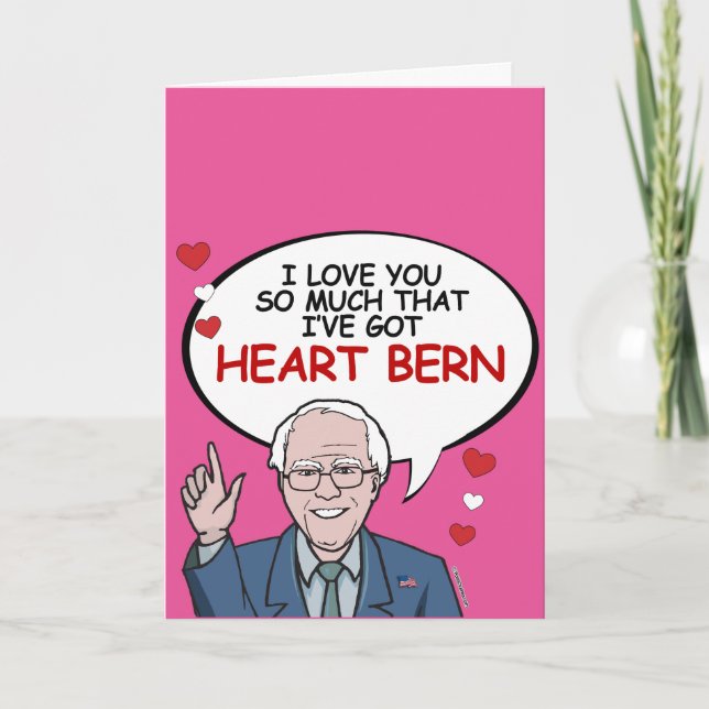 I love you so much I've got Heart Bern Card (Front)