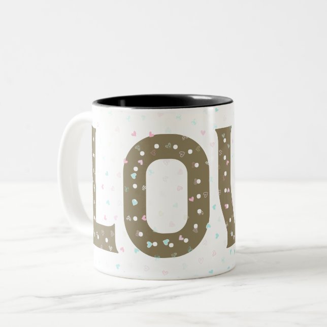 I love you so much my love Two-Tone coffee mug (Front Left)