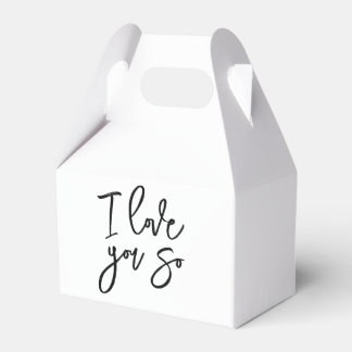 I love you so party favor box