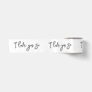 I love you so ribbon satin ribbon