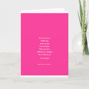 I love you so Valentine's day Holiday Card