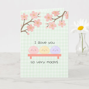 I Love You So Very Mochi Valetine's Day Card