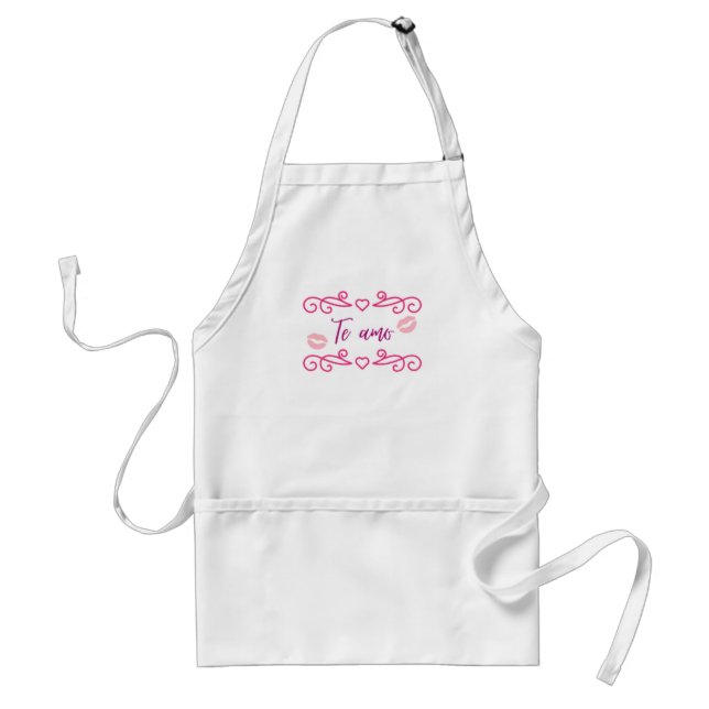 I love you standard apron (Front)