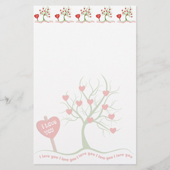 I Love You Stationery (Front)