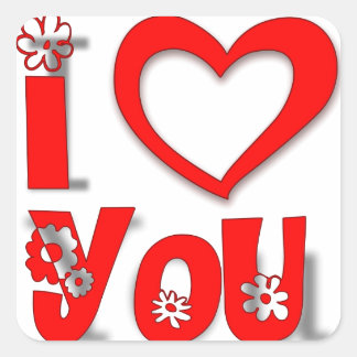 I Love You Sticker
