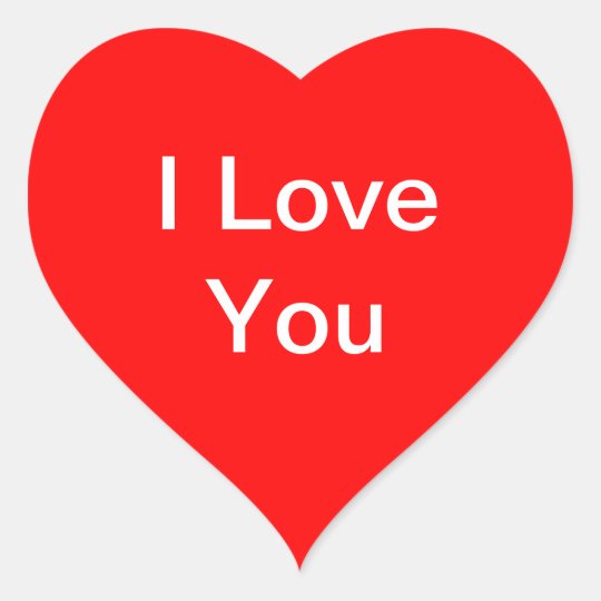 I love you stickers | Zazzle.co.uk