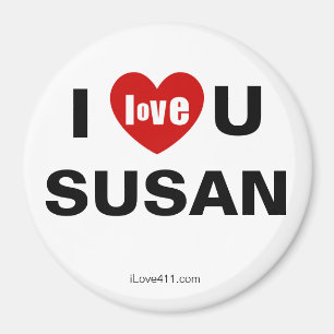 I Love You Susan Magnet