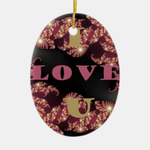 I Love You Sweetheart Ceramic Tree Decoration