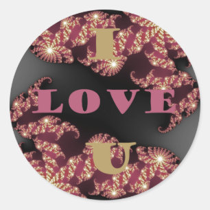 I Love You Sweetheart Classic Round Sticker