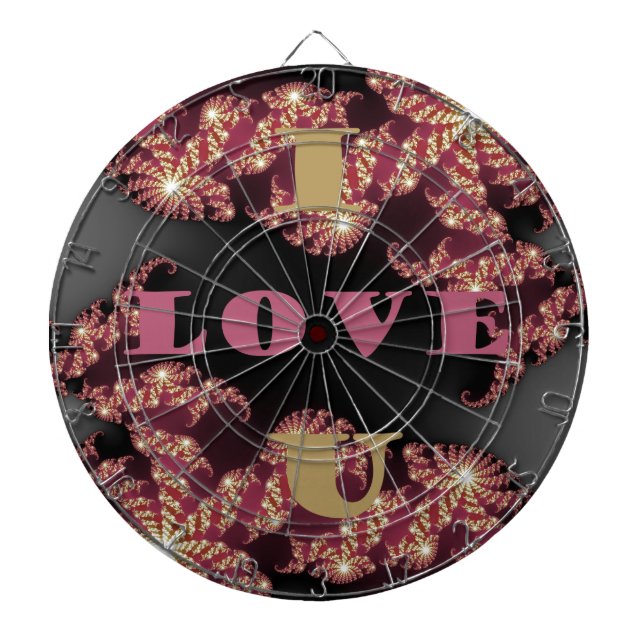 I Love You Sweetheart Dartboard (Front)