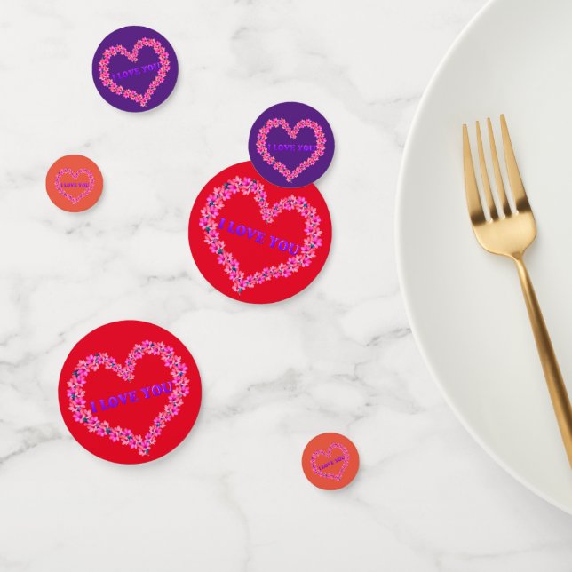 I Love You Table Confetti (Group)