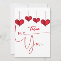 I love you Talia- The perfect Gift for Talia 