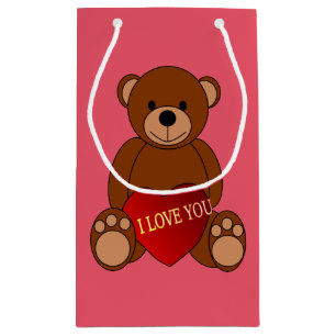 I Love You Teddy Small Gift Bag