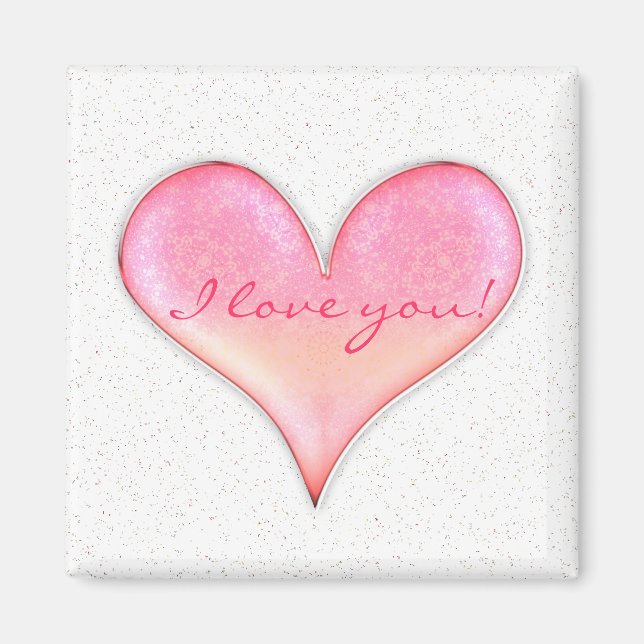 I love you - Template Magnet (Front)