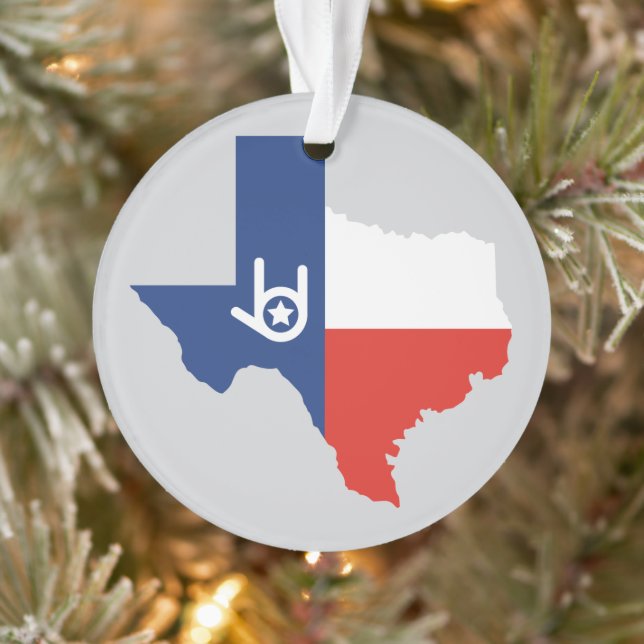 I Love You Texas Ornament (Tree)