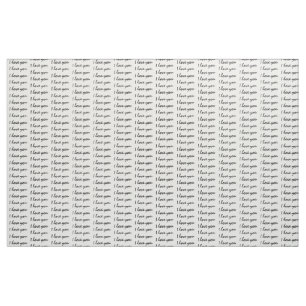 I love you text fabric